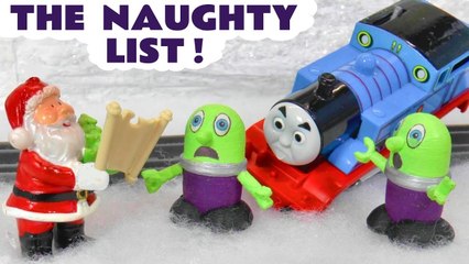 Funny Funlings and Marvel Avengers Hulk Naughty List with Santa Claus at Christmas with Tom Moss and Thomas and Friends in this Family Friendly Full Episode English Toy Story Video for Kids from Kid Friendly Family Channel Toy Trains 4U