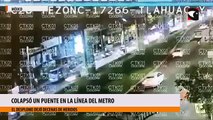 Colapsó un puente en la línea del metro