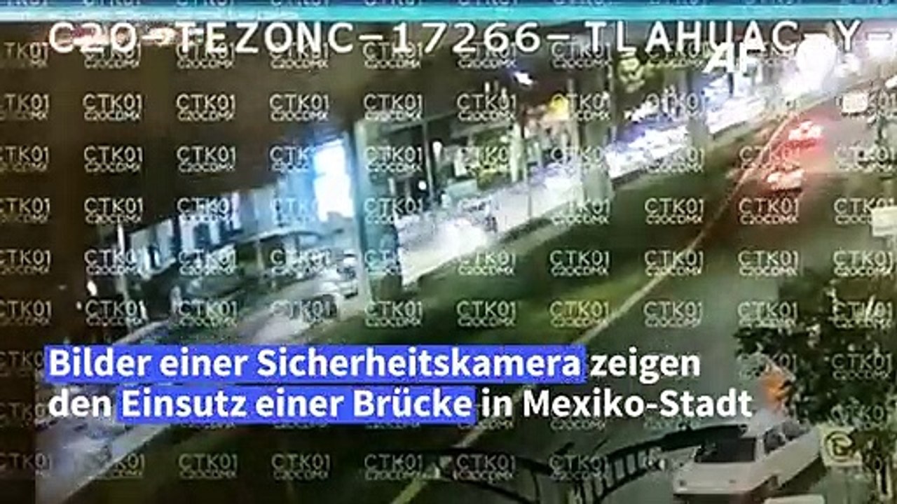 Mexiko-Stadt: Aufnahmen zeigen schweres U-Bahn-Unglück