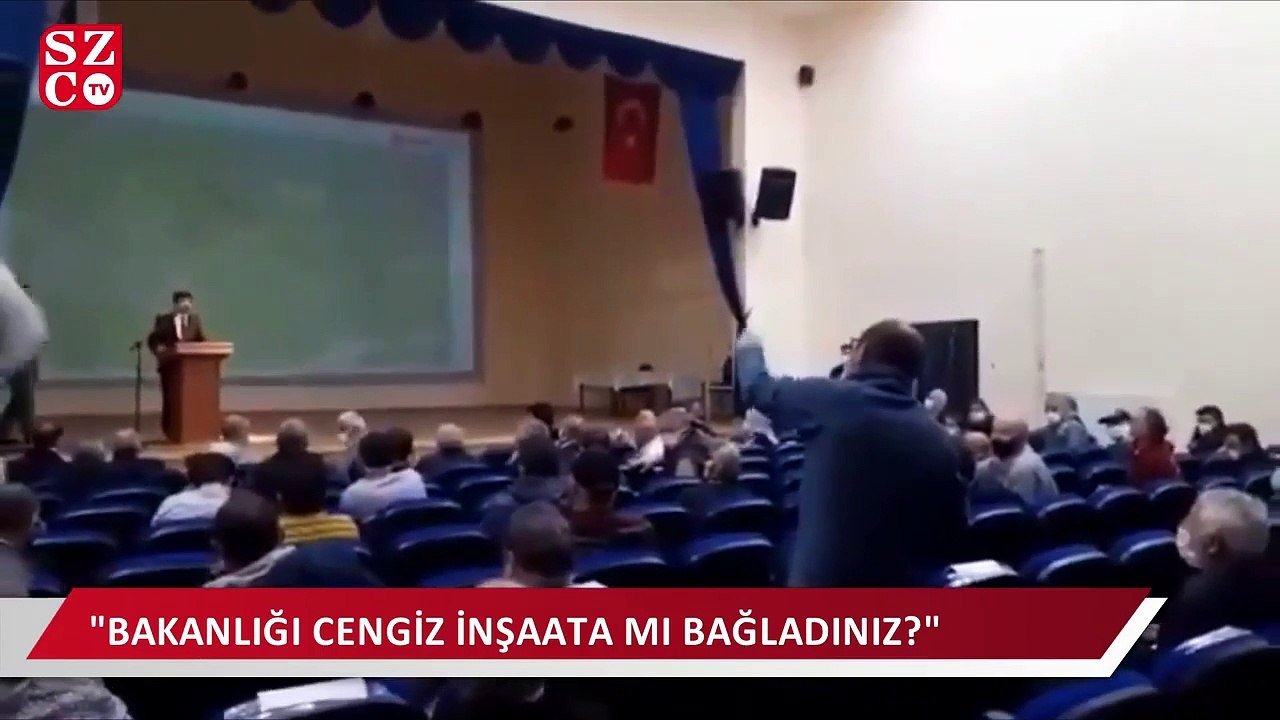 İkizdereliler bilgilendirme toplantısı terk etti. "Bakanlığı Cengiz inşaata mı bağladınız?"