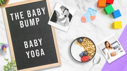 New mum Lauren Pope receives baby yoga lesson - and you can follow along at home