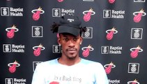 Jimmy Butler responds to reporter's question