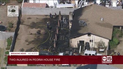 Two injured in Peoria house fire Tuesday