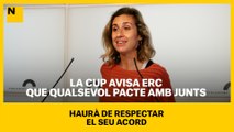 La CUP avisa ERC que qualsevol pacte amb Junts haurà de respectar el seu acord