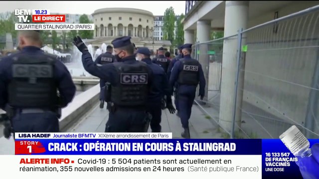 Crack à Paris: une opération de police en cours dans le quartier Stalingrad