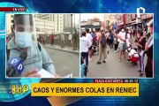 Reniec: se registra largas colas y desorden para recoger DNI en plaza Gastañeta