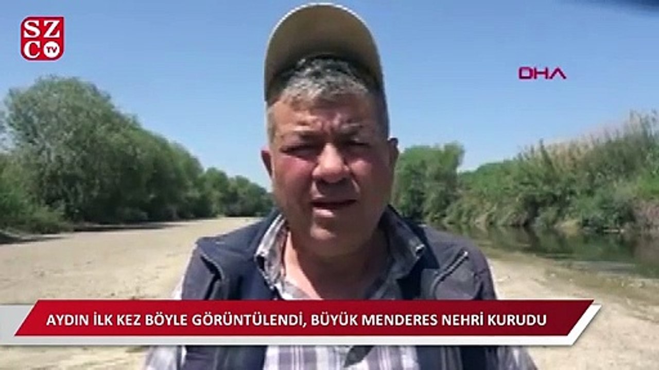 Büyük Menderes Nehri kurudu!