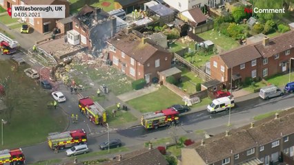 An explosion ravaged a house in Kent