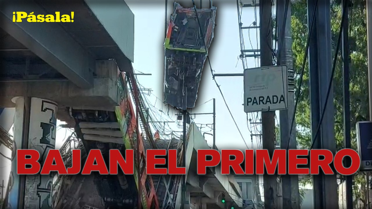 ASÍ RETIRARON UN VAGÓN ACCIDENTADO EN LA LÍNEA 12 DEL METRO