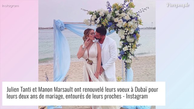 Manon Marsault et Julien Tanti s'offrent un nouveau mariage : des absents remarqués chez les Marseillais