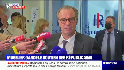 Renaud Muselier à propos de sa candidature aux régionales: "La clarification est faite"