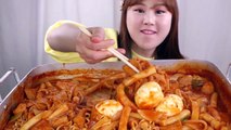 Mukbang & Recipe｜Cooking And Eating Korean Spicy Rice Cake Tteokbokki Asmr!