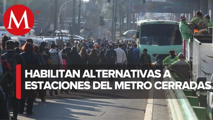 Afectaciones en las rutas por desplome de la línea 12 del metro