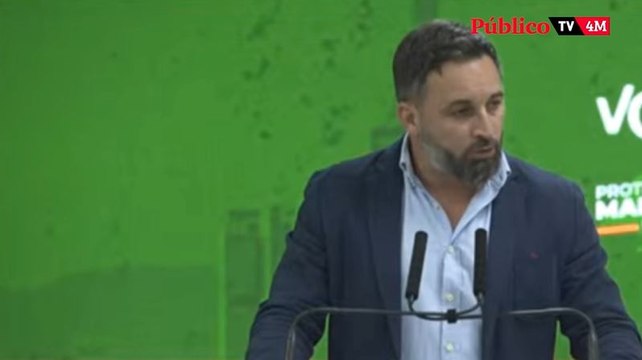 Santiago Abascal: Votaremos a favor de la investidura de la señora Ayuso sin ningún tipo de duda