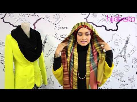 HIJABISTA DIY TUTORIAL: Lilitan Pol Stripe oleh Intan Idarina