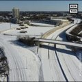 Drone Footage Shows San Antonio, Texas, Covered in Snow