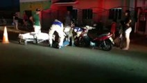 Cachorro tenta atravessar a rua e derruba motociclista no Jardim Veneza