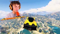 Jumping ELEMENTAL CARS Across ENTIRE GTA 5 RP! (Record)