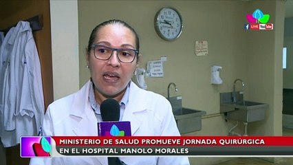 Ministerio de Salud promueve jornada quirúrgica en el Hospital Manolo Morales