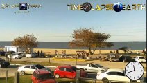 Time-lapse of Laranjal Beach, Lagoa dos Patos, Pelotas / RS, Brazil