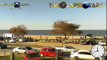 Time-lapse of Laranjal Beach, Lagoa dos Patos, Pelotas / RS, Brazil