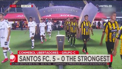 Goleada de Santos 5 a 0 sobre The Strongest