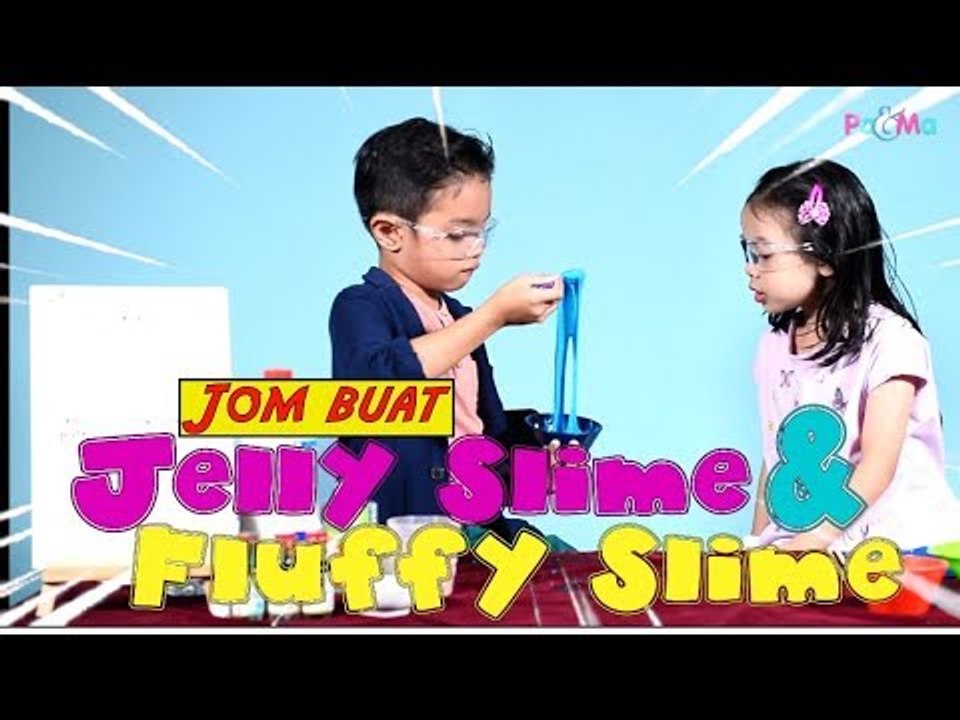Cara Mudah DIY Jelly Slime dan Fluffy Slime. Kanak-kanak Pun Boleh Buat!
