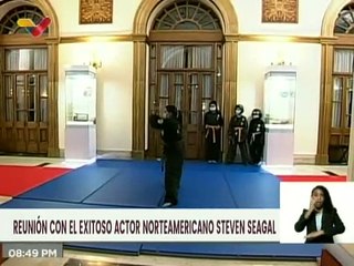 Pdte. Maduro despide al actor Steven Seagal, tras encuentro amistoso en el Palacio de Miraflores