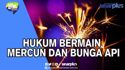 Haram main mercun, bunga api memeriahkan Hari Raya?