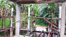 Part 39 Bamboo House Building The Progress Of The Floor Joist And Bamboo Flooring
