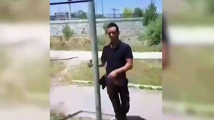 Türk polisi barfiks dersi verdi