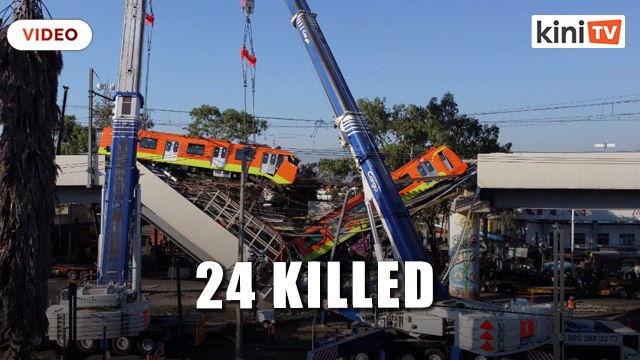 Mexico promises justice after metro train collapse kills 24