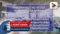 Apat na bayan sa lalawigan ng Samar, hinatiran ng tulong ni Sen. Bong Go at ng mga ahensya ng pamahalaan
