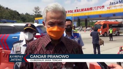 Gubernur Pantau Penyekatan di Tol Kalikangkung