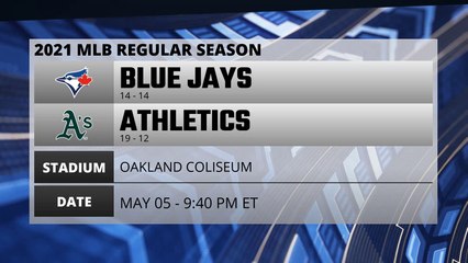 Blue Jays @ Athletics Game Preview for MAY 05 -  9:40 PM ET
