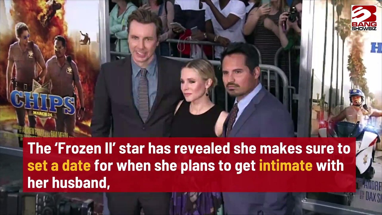 Kristen Bell Schedule sex With husband Dax Shepard