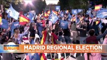 Conservative opposition Popular Party wins in Madrid regional elections as Podemos leader quits
