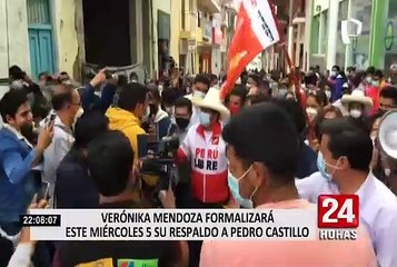 Descargar video: Segunda vuelta: Verónika Mendoza formalizará su respaldo a la candidatura de Pedro Castillo