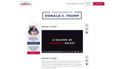 SNS 정지당한 트럼프 전 대통령, 블로그 개설 / YTN