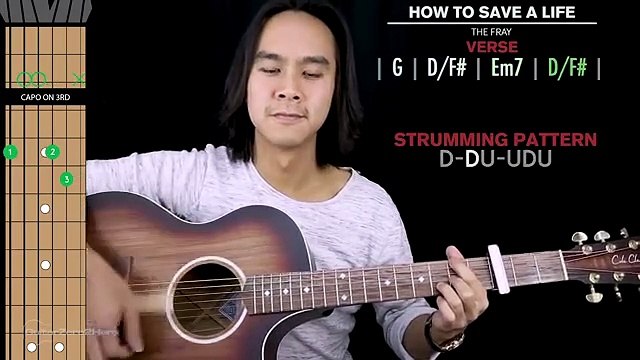 How To Save A Life Guitar Cover The Fray |Tabs + Chords|
