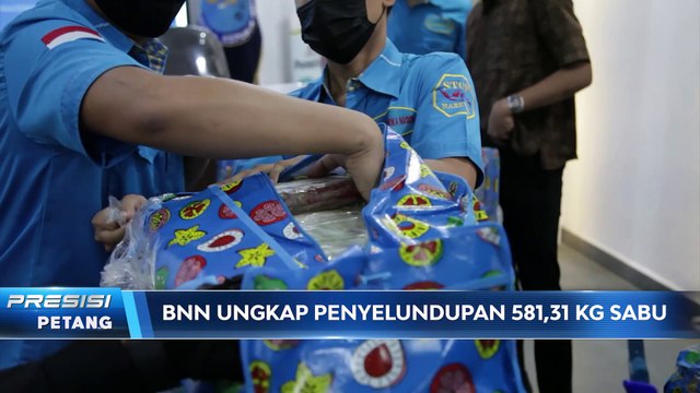 Konferensi Pers BNN Terkait Pengamanan Penyelundupan 581,31 Kg Sabu