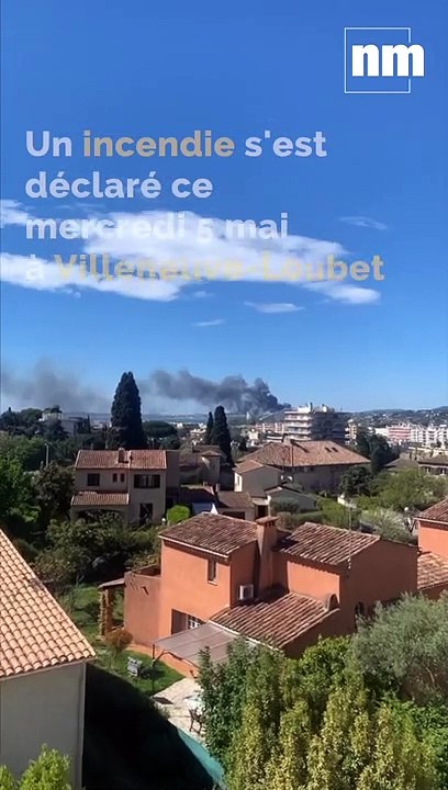 Violent incendie dans un entrepôt à Villeneuve-Loubet, au moins deux blessés