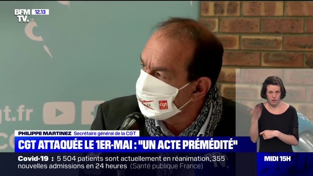 CGT attaquée le 1er mai: un acte prémédité , selon Philippe Martinez