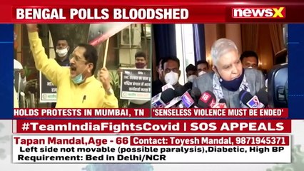 Bengal Post Polls Bloodshed BJP Holds Protest Against WB Violence NewsX