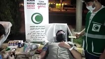 Şanlıurfa'da Arap Beyazay Derneği üyeleri Türk Kızılay'a kan bağışında bulundu