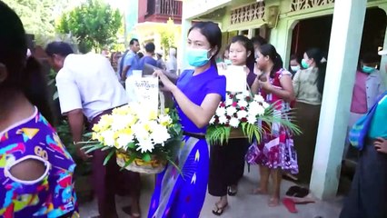 Funeral for Myanmar man reportedly shot dead by military