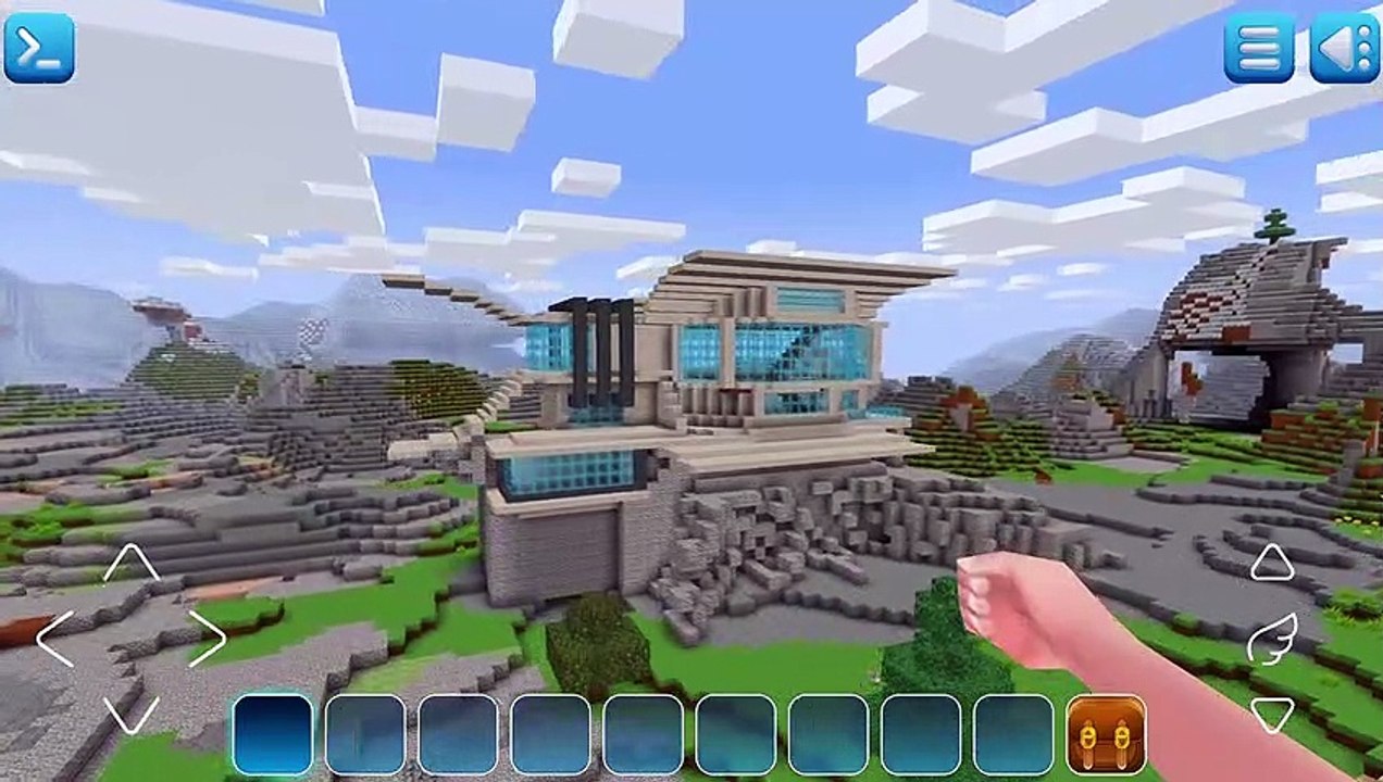 How to make a huge modern mansion?  RealmCraft || building tutorial || free minecraft clone