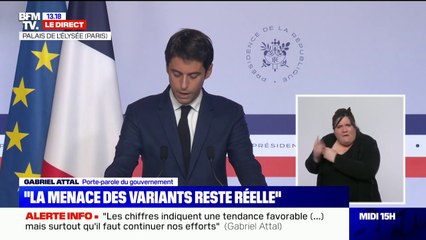 Gabriel Attal: "Près de 300.000 tests salivaires seront réalisés cette semaine (...) nous monterons à 600.000 par semaine d'ici quelques semaines"