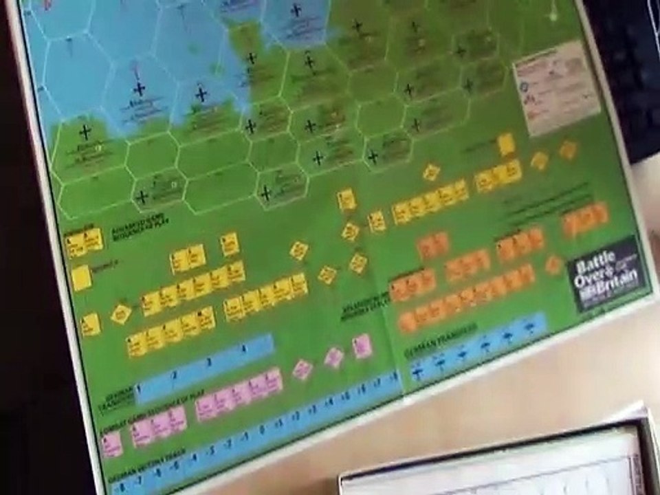 Battle Over Britain Board Game by SPI / TSR. Review of Contents.