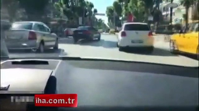 Trafik magandası insanların canını hiçe saydı